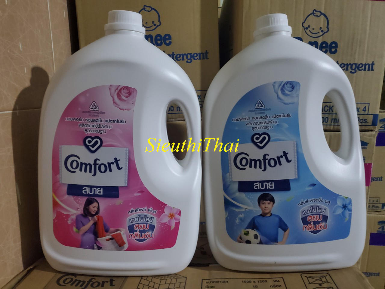 Nước xả Comfort Thái Lan can 2800ml - Màu Xanh