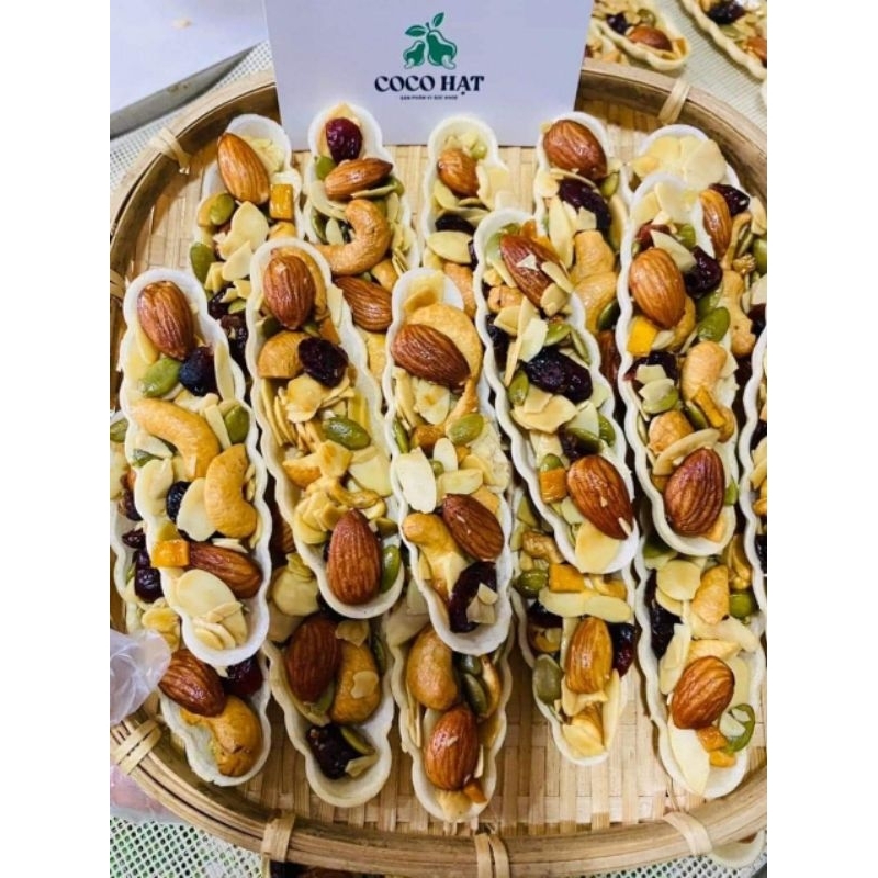 BÁNH THUYỀN MIx HẠT DINH DƯỠNG CAO CẤP ( túi zip 500g)ship hỏa tốc