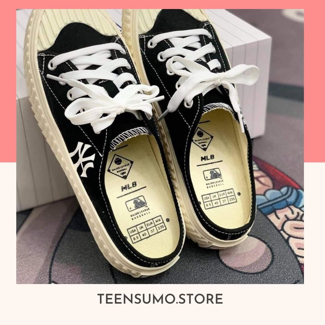 [ Full box + bill ] Sục thể thao ny , sục 𝐌𝐋𝐁 nữ , Sục MLB đen trơn 🥰