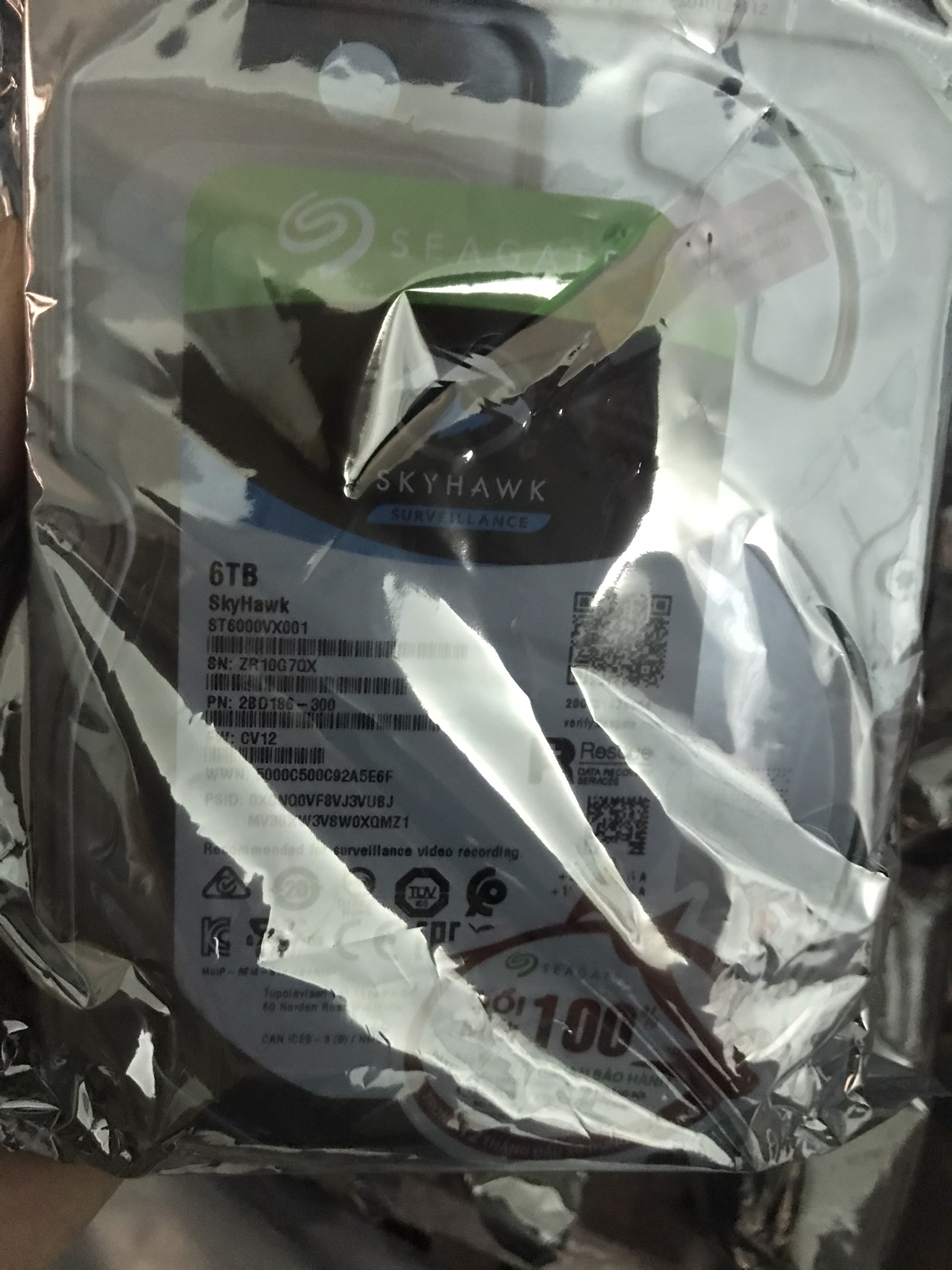 Ổ cứng 6TB Seagate Skyhawk ST6000VX001
