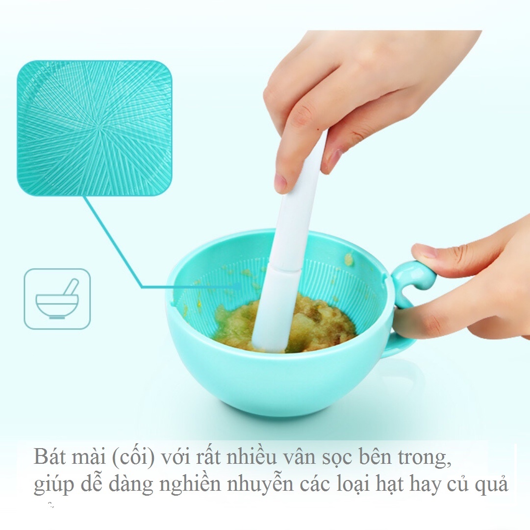 (Có video) Bộ chế biến ăn dặm kiểu nhật hình mèo