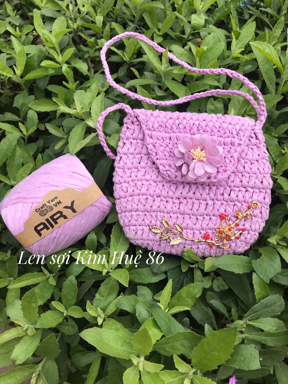 Sợi Airy móc mũ, túi cuộn 45g