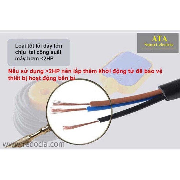 [HCM]Phao Điện Bơm Nước Chống Cạn Chống Tràn 2m 3m 4m