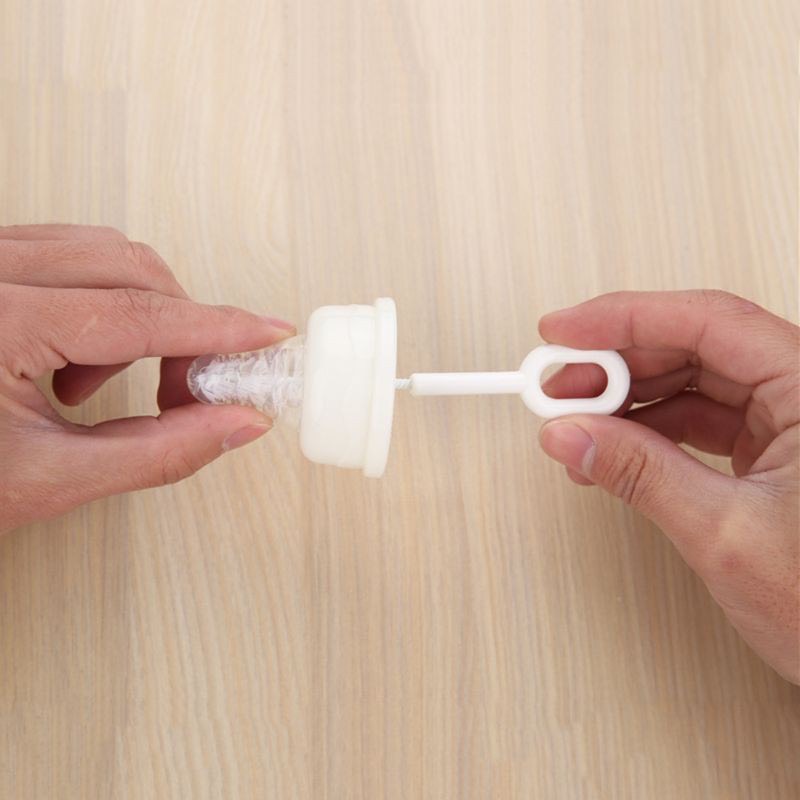 Cọ rửa núm ti nilon cước và mút
