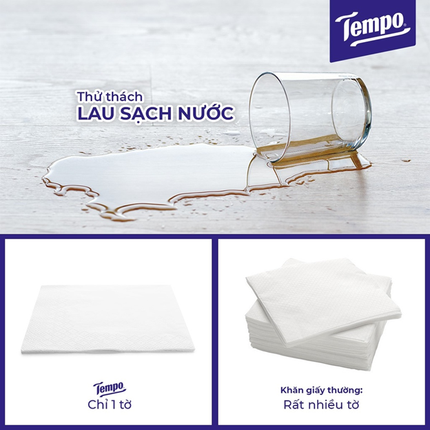 [COMBO 2 LỐC REGULAR] Khăn Giấy Tempo Regular Icy Menthol (10 gói/Lốc) - Thương Hiệu Đức