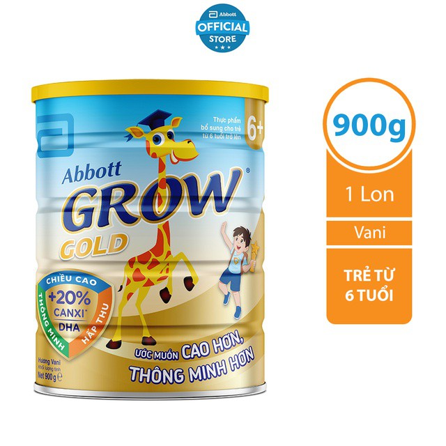 Sữa bột abbott grow gold 6+ 900g