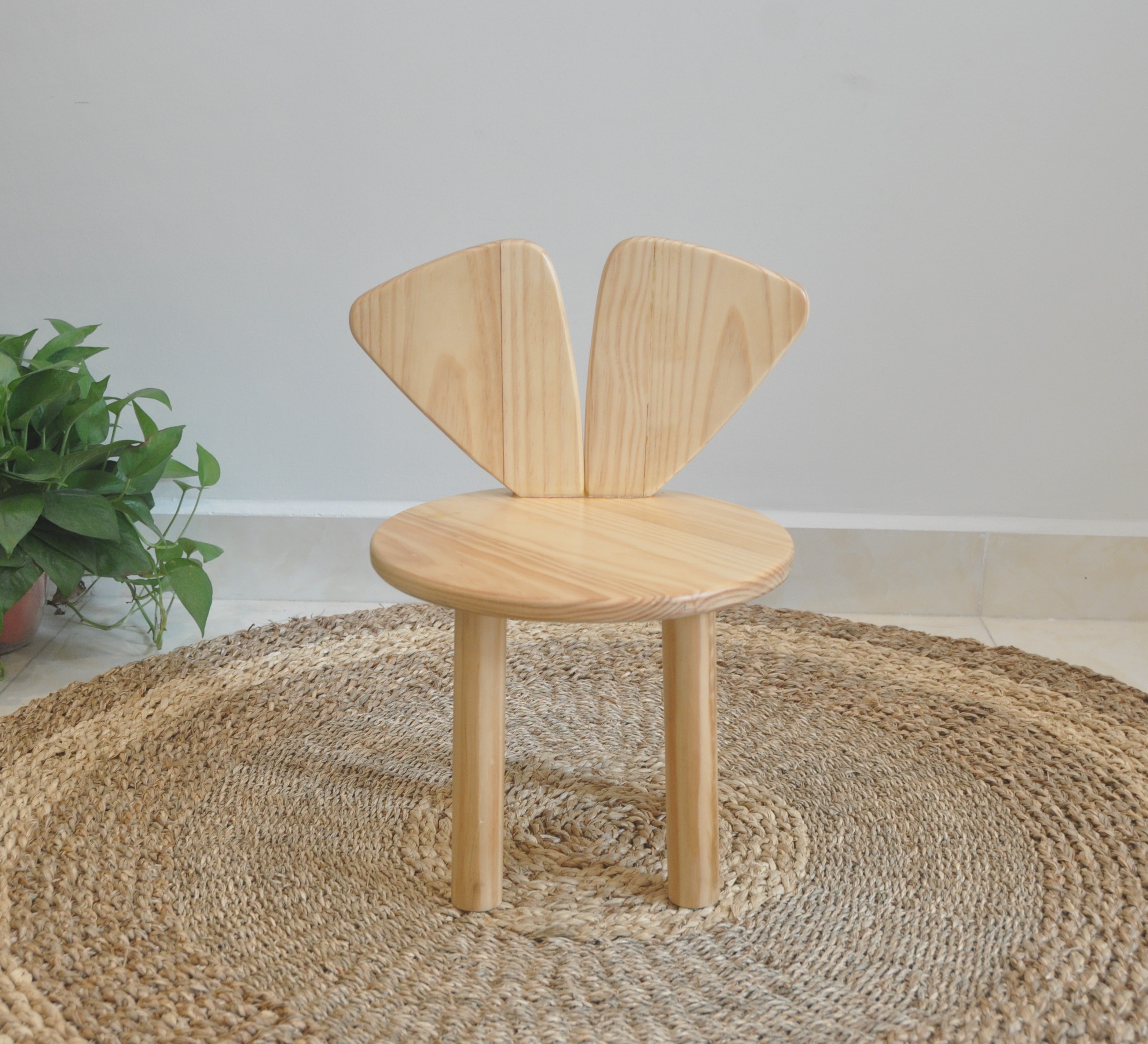 Ghế Butterfly Gỗ Tự Nhiên Cho Bé - Bebewood