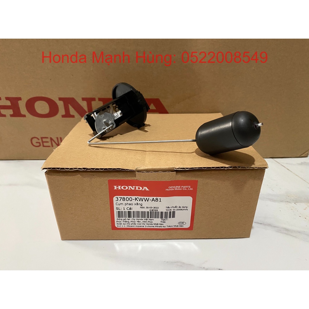 Phao Xăng Wave RSX 110 không FI, Wave S110 đời 2013-2014 (37800KWWA81)