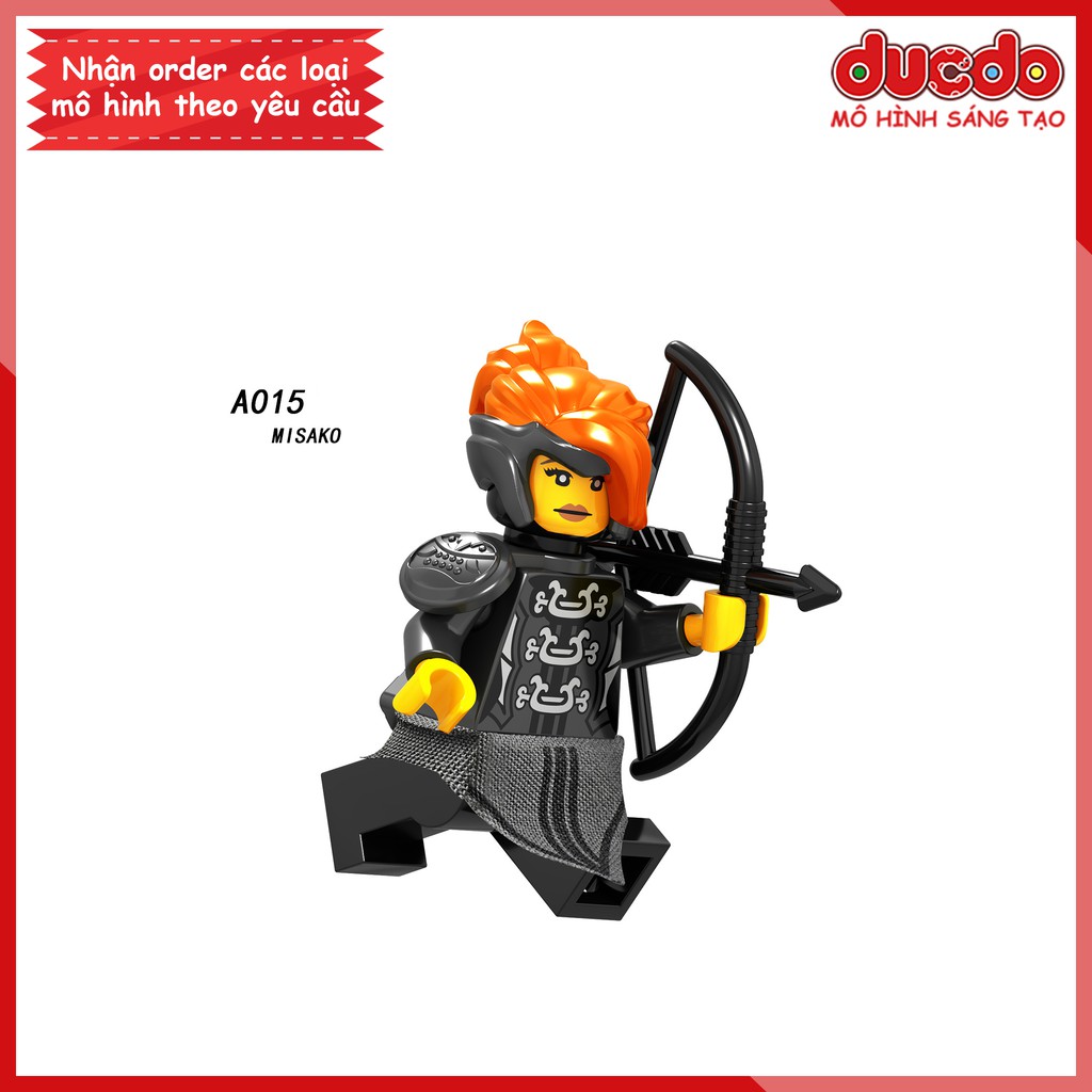 Minifigures các nhân vật trong Ninjago mới tuyệt đẹp - Đồ chơi Lắp ghép Xếp hình Mini Ninja Mô hình LeLe A009-A016