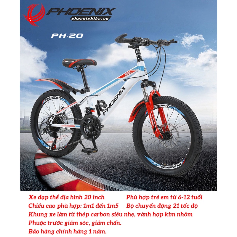 XE ĐẠP PHOENIX 20 INCH CHO TRẺ EM PH-20 2024