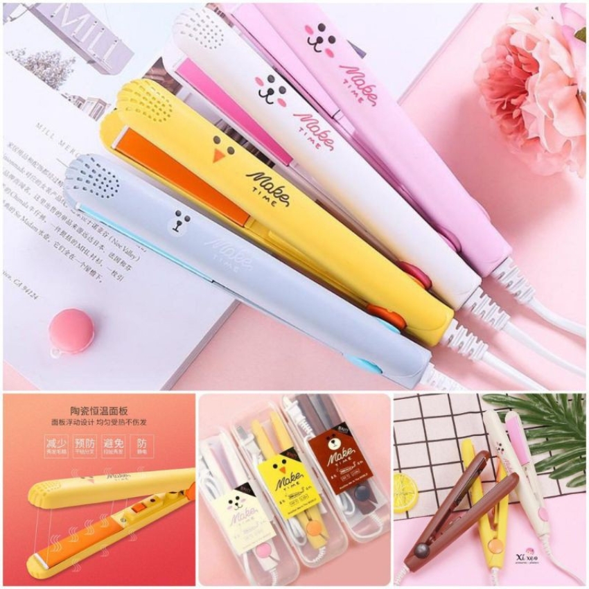 Máy Uốn Tóc Kiêm Duỗi Tóc Mini Hình Thú - BILIDA