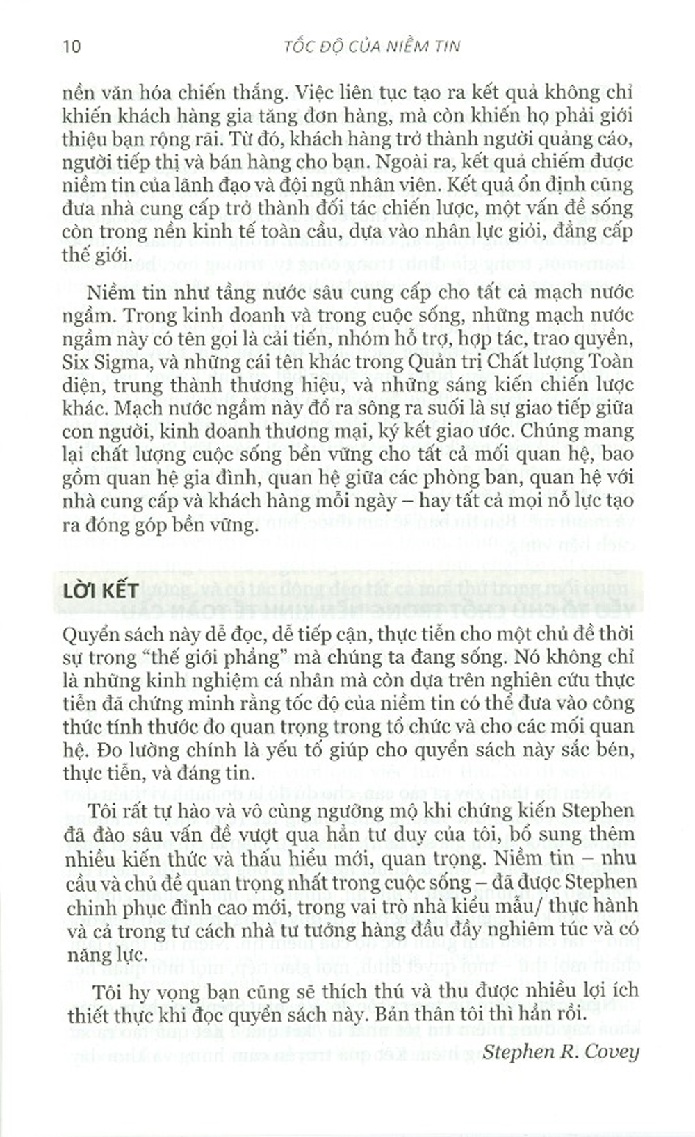 Tốc Độ Của Niềm Tin