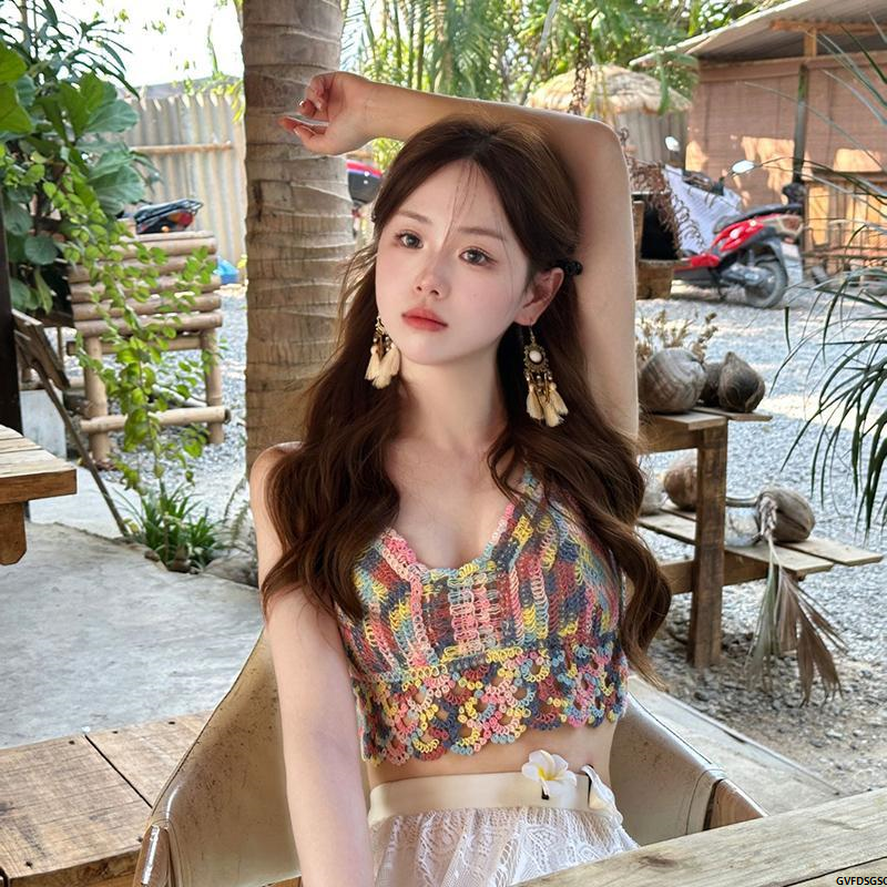áo cup ngực Muốn nội thất ngắn gọn cảm giác thượng cấp phong cách nghỉ dưỡng thuần khiết 023 mới hot girl cao cấp áo vest màu sắc nữ thiết bị 2 yếm nữ j7490