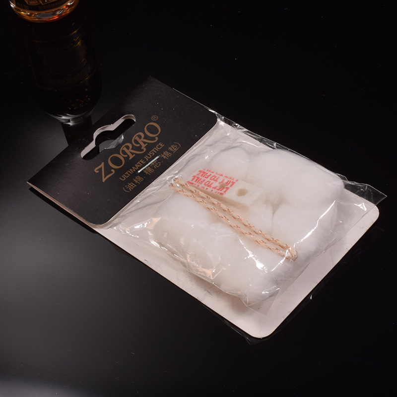 [Hoàn Tiền 10%] ( Loại Tốt ) SET Bông Gòn Zorro Thay Cho Bật Lửa Zippo, Bật Lửa Xăng ( Kèm Chặn Xăng Và Bấc) - Nắng Hạ