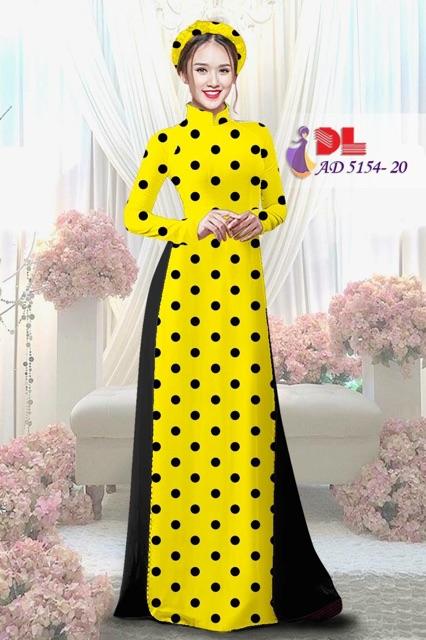 [HCM]Vải áo dài chấm bi