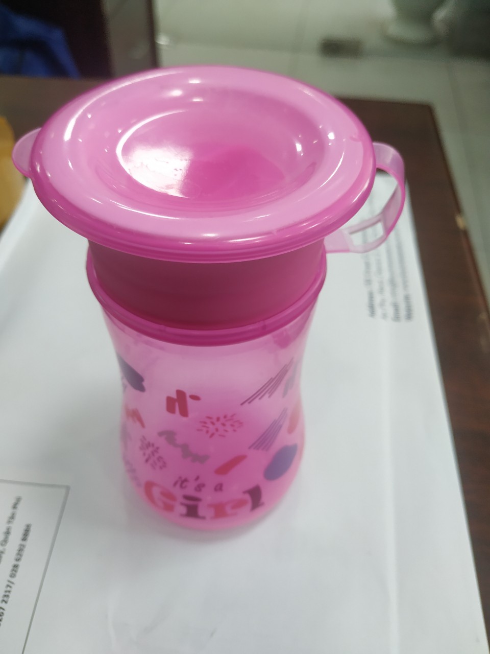 [HCM]Cốc tập uống nước 360 độ Upass 250ml