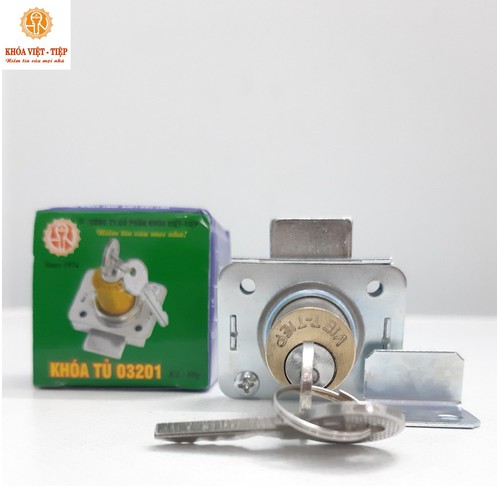 Ổ Khóa Tủ Việt Tiệp 03201 Bằng Đồng Thau