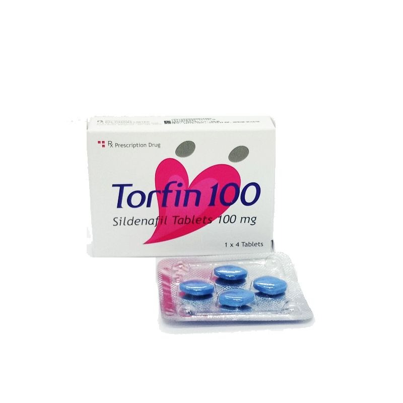 Hộp 4 viên Torfin 100 - che tên khi giao Đức Nghiệp Pharmacy