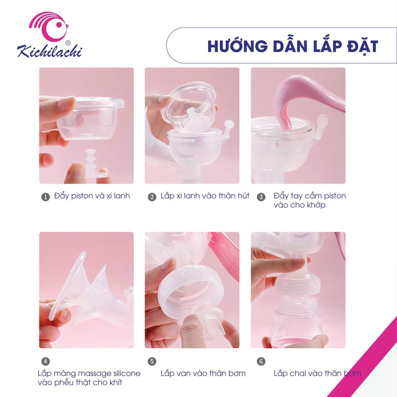 Dụng cụ Máy Hút sữa cơ bằng tay Kichilachi