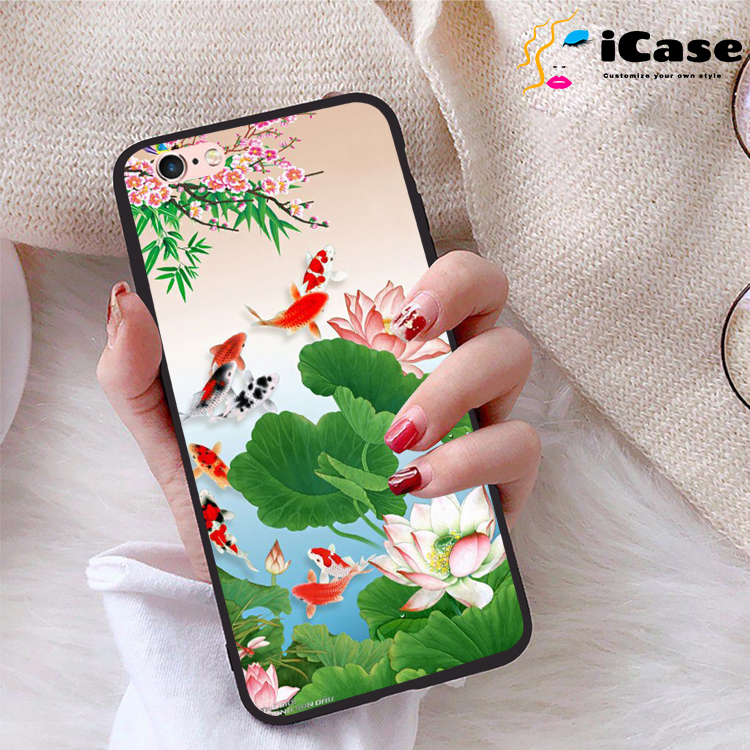 Ốp lưng iPhone 6 viền dẻo TPU BST Sen