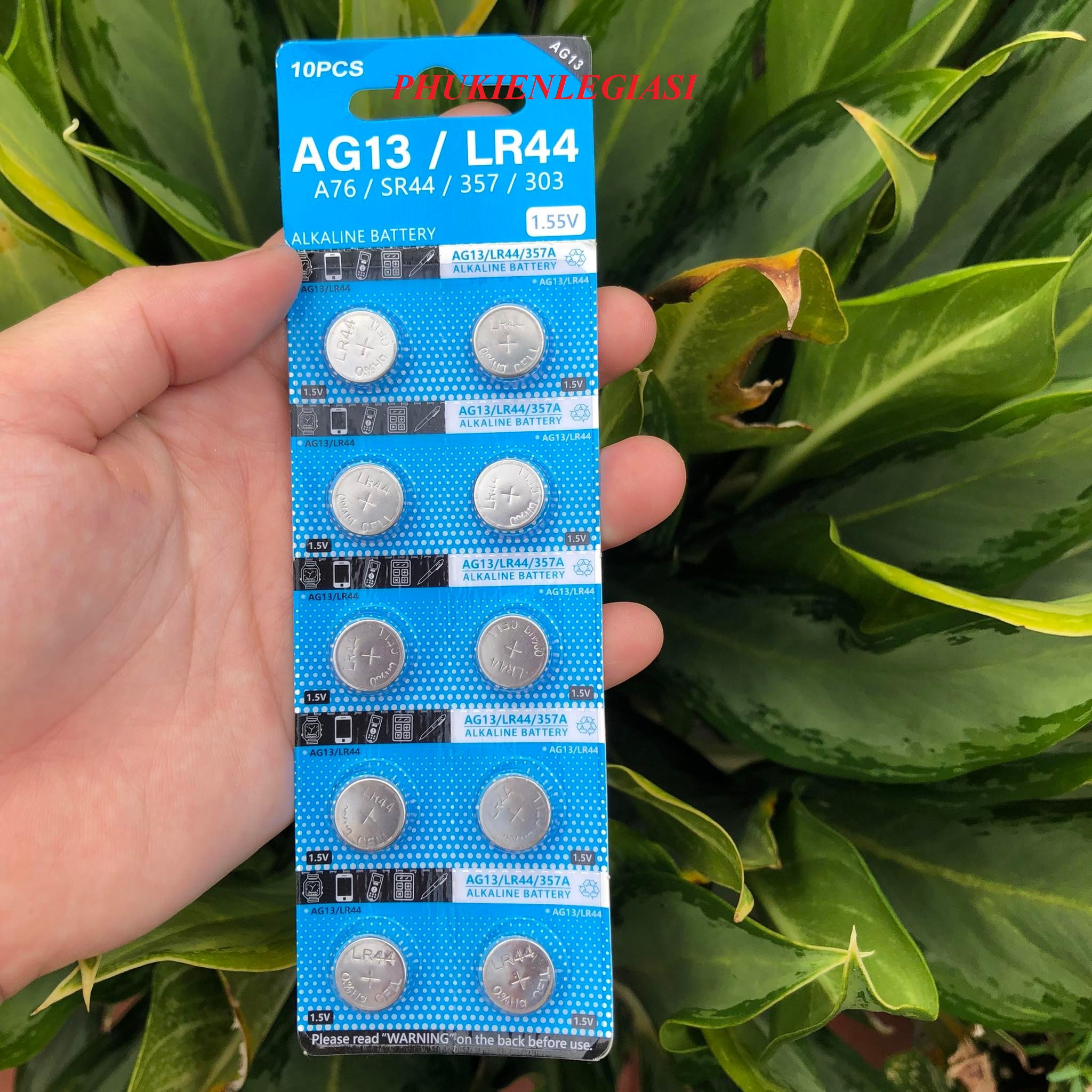 Pin ag13 lr44 a76 sr44 357 303 xài cho đèn pin laser - đồ chơi trẻ em - điều khiển - máy tính