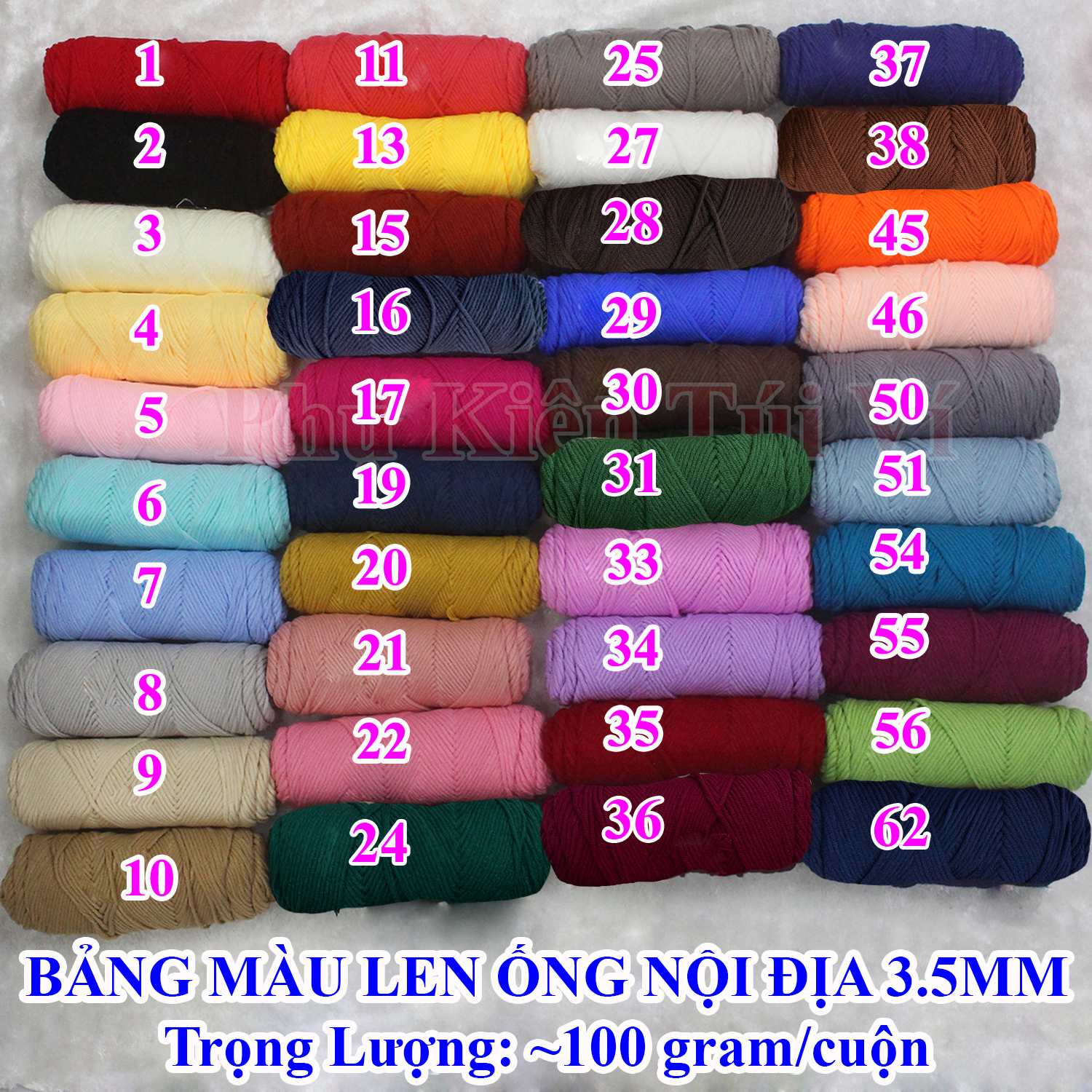 Len Ống 3.5mm / Len Cotton Love