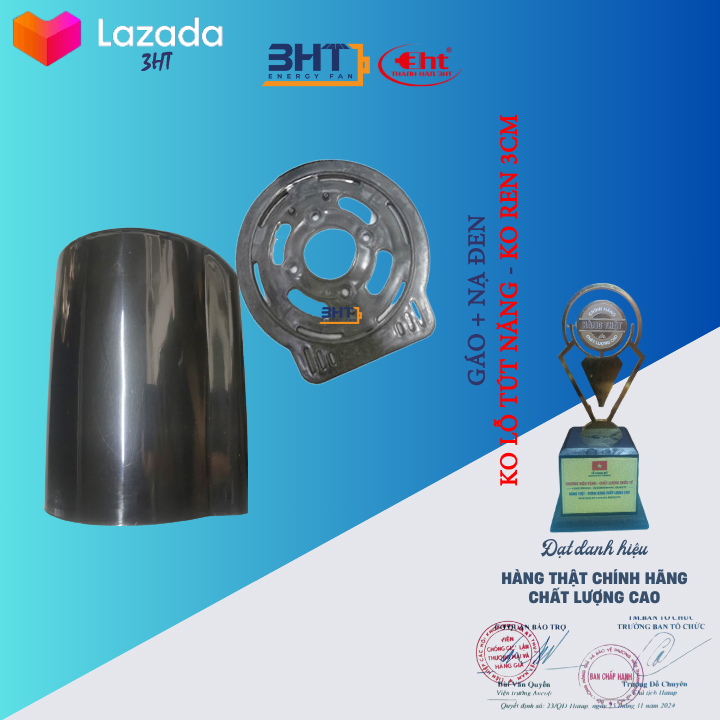 Bộ Gáo Quạt Không Răng Đen B4 - SENKO CÓ RĂNG