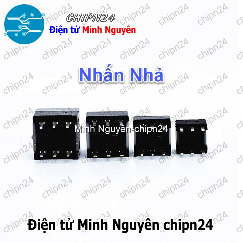 (F84) Nút nhấn 6 chân Nhấn Nhả (5.8x5.8mm/7x7mm/8x8mm/8.5x8.5mm) - [Chọn Loại] - HHH.00136