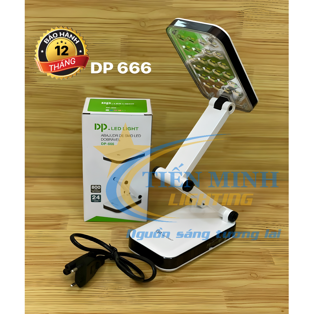 ĐÈN BÀN PIN SẠC IPHONE DP-666 siêu sáng - chống cận