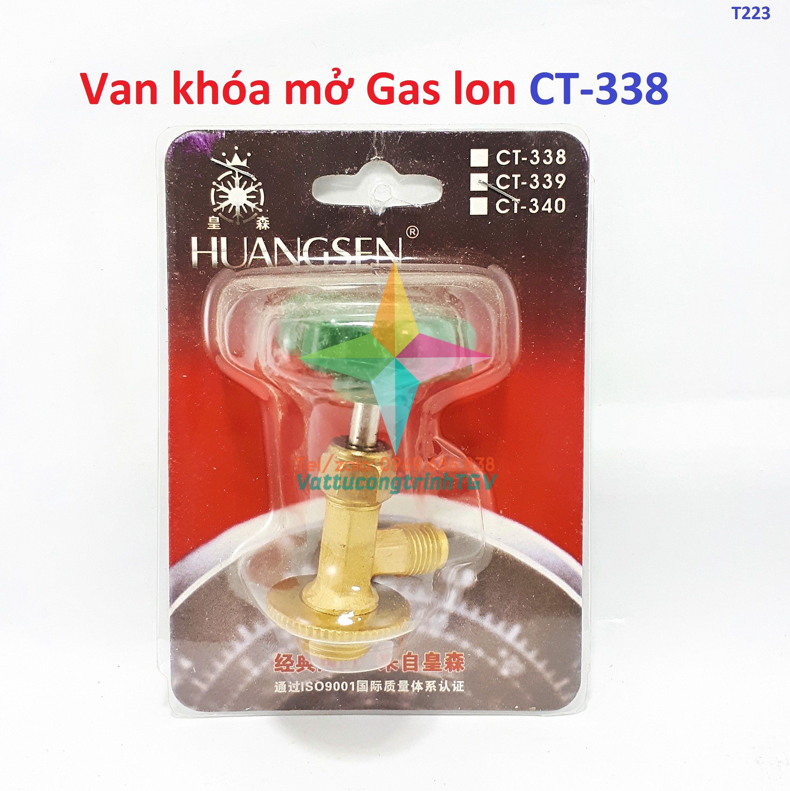 Van khóa mở gas lon ct-338