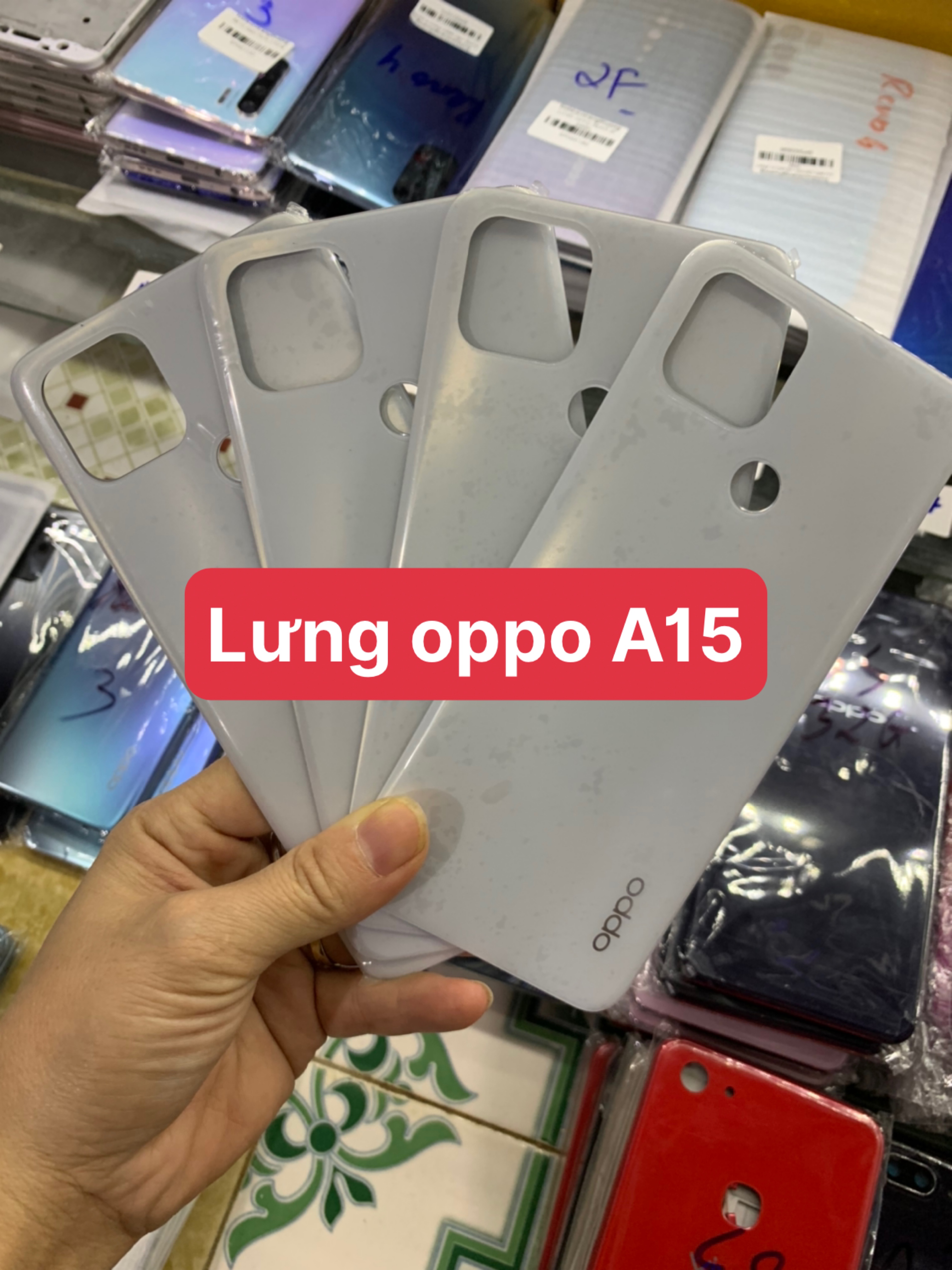 nắp lưng sau zin mới điện thoại oppo a15 / A15s