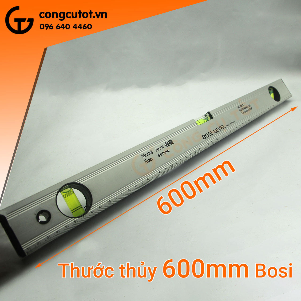 Thước thủy nivo Bosi các cỡ 20-60cm