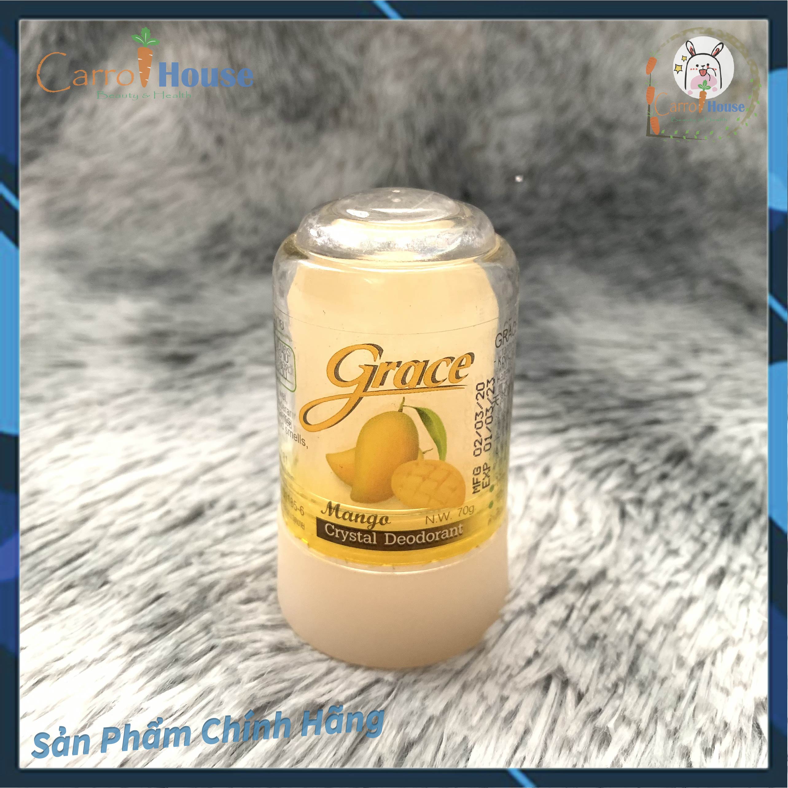 Lăn khử mùi đá khoáng Grace Thái Lan