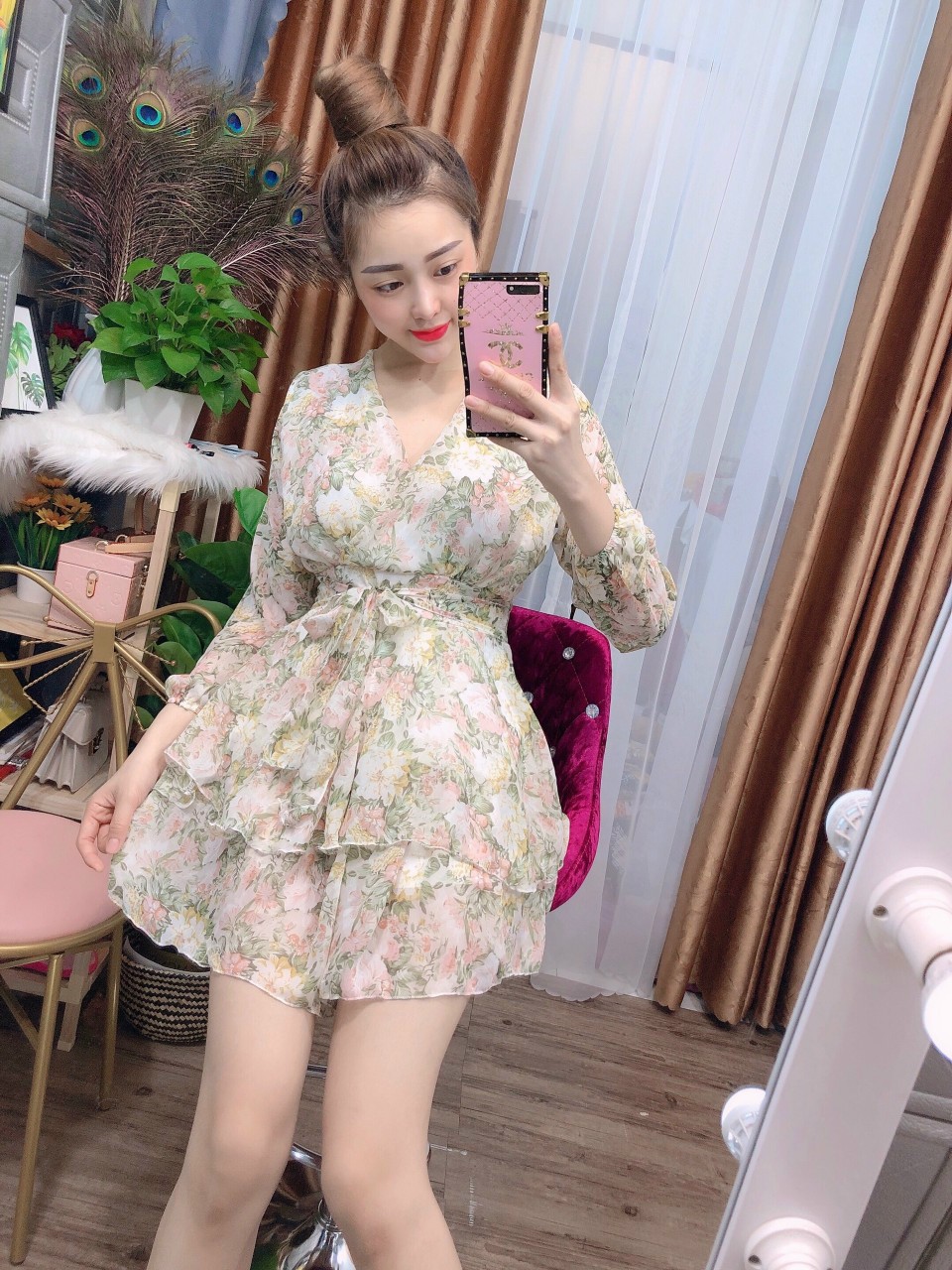 [HCM]Set Jump hoa đùi cột nơ - HM