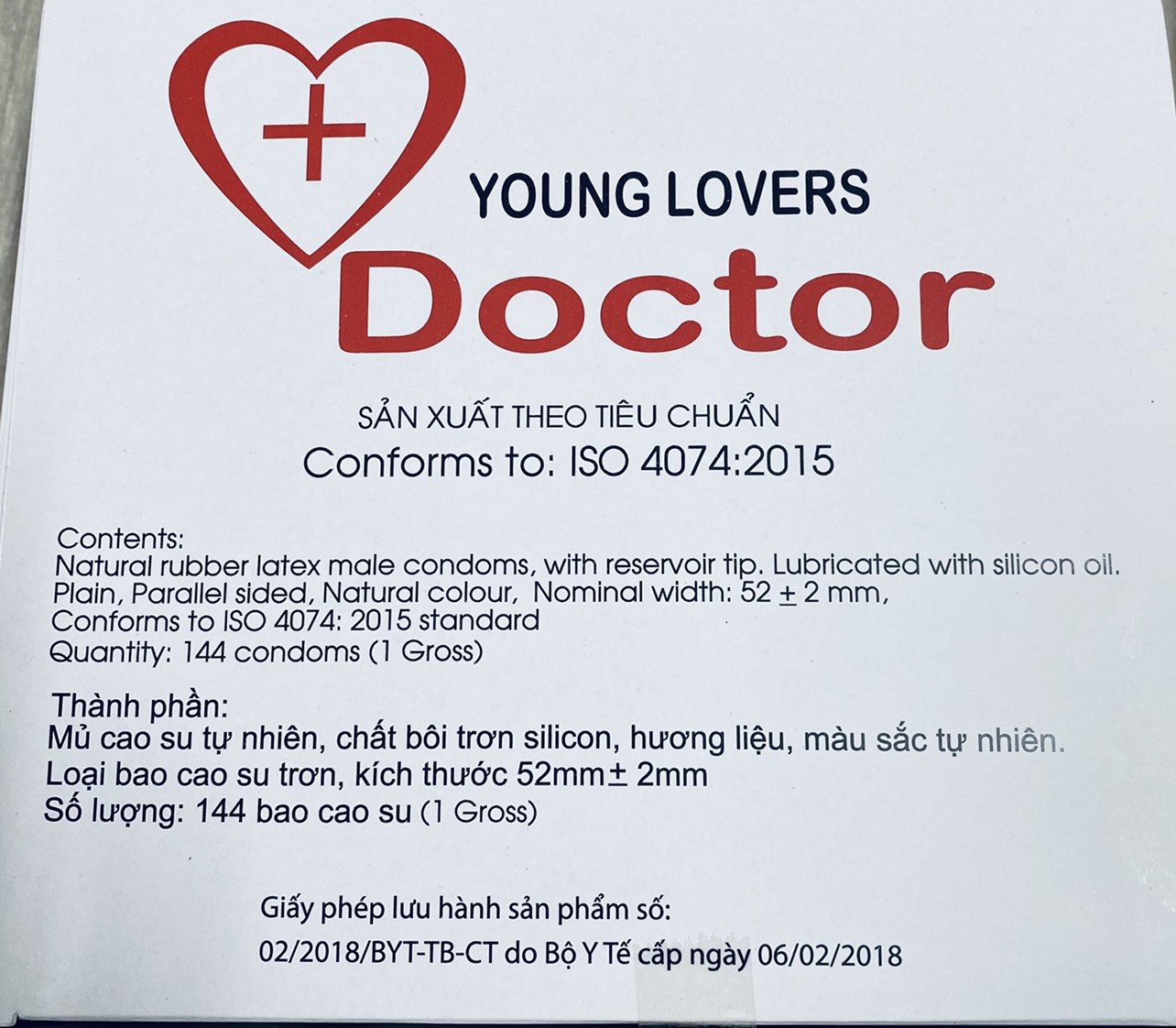 Bao cao su Young Lovers Doctor