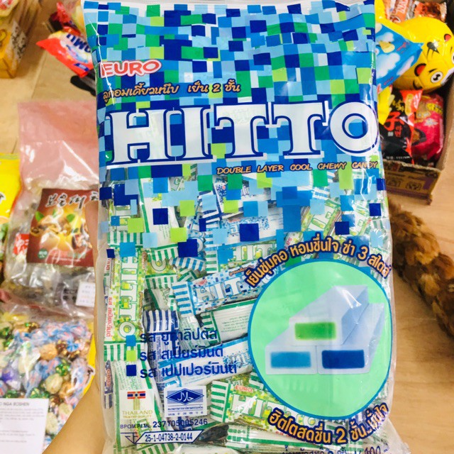 Combo 3 gói kẹo bạc hà Hitto Thái Lan