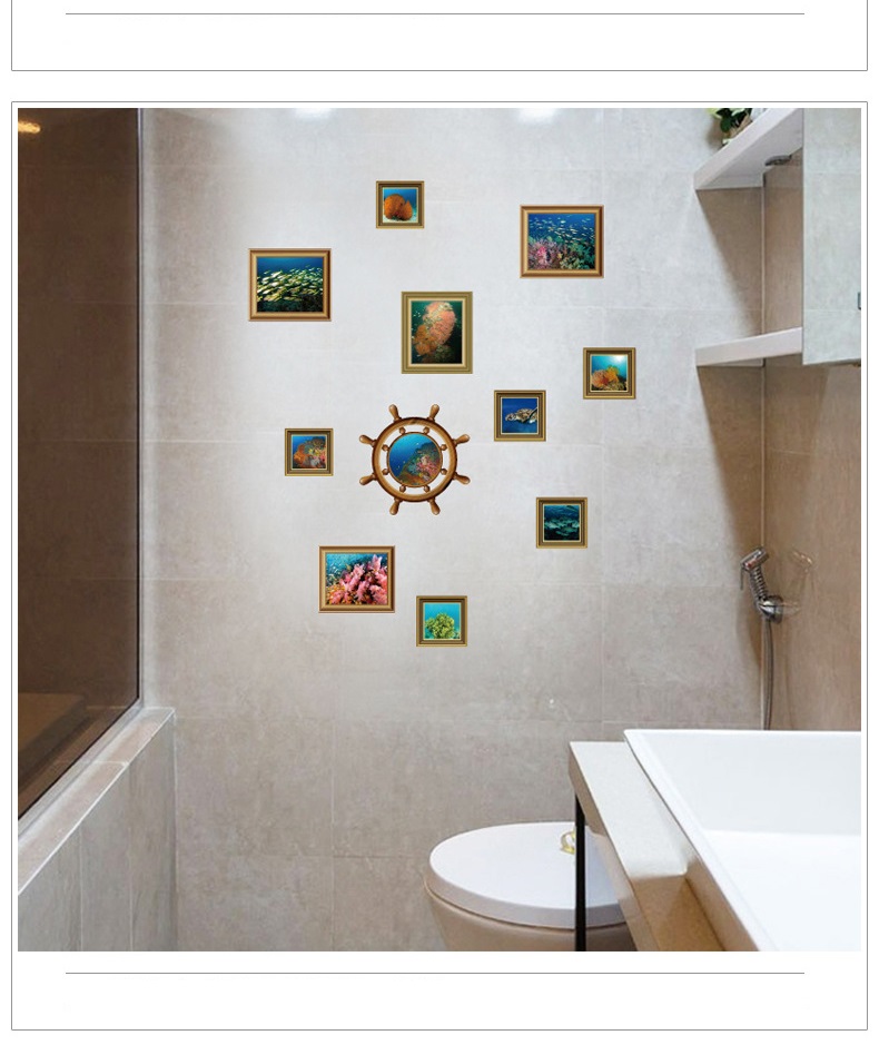 Tranh decal, giấy dán tường :Đại dương bí ẩn