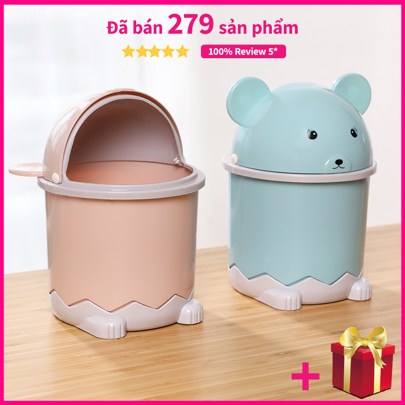 Thùng đựng rác mini đáng yêu