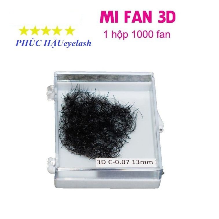 Mi Fan 3D, 1h 1000 Fan,lông Mi Volume 3D Fan Xưỡng Đẹp Như Fan Tay, Chân Keo Nhỏ,Bắt Keo Cực Tốt _Phụ Liệu Mi Hậu