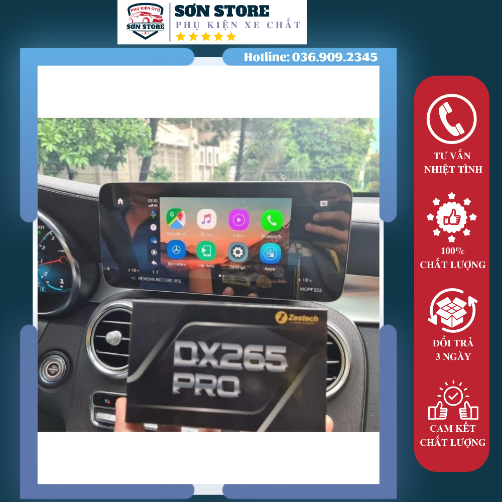Android Box Zestech Dx265Pro(Tích Hợp Cam Hành Trình,Hỗ Trợ Lái Xe An Toàn)