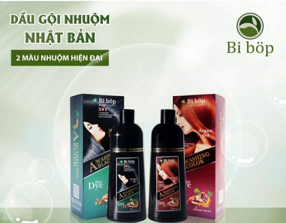 Dầu gội phủ bạc bi bop nhật bản