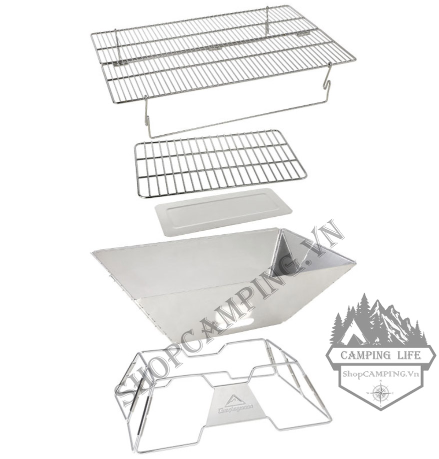 [HCM]Bếp nướng dã ngoại cắm trại Campingmoon MT3