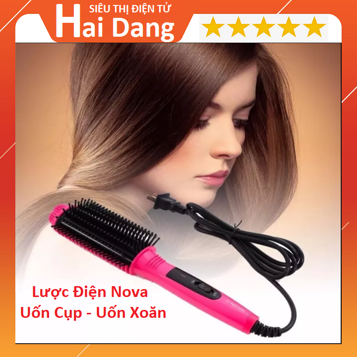 Lược Điện Sấy Cụp Tạo Kiểu Tóc Nova 8810 giúp bạn tạo ra những kiểu tóc siêu đơn giản nhưng vẫn giữ được sự tươi trẻ và sáng tạo. Không chỉ dùng để sấy tóc, các bạn gái còn có thể tạo kiểu tóc xoăn, uốn dễ dàng với lược thông minh này.