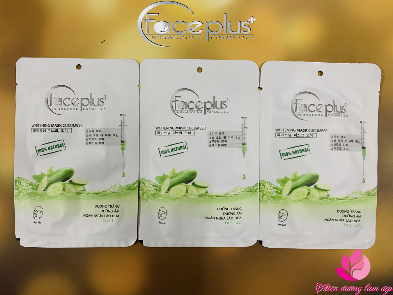 Mặt nạ hàn quốc dưỡng da chiếc xuất dưa leo FacePlus+