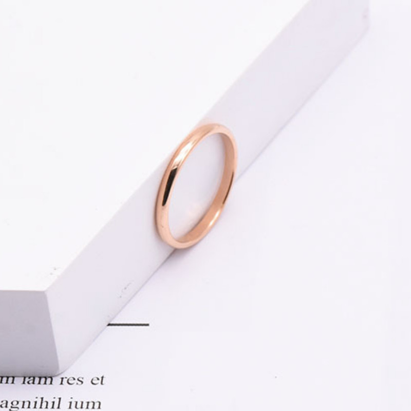 Nhẫn Trơn Bản 2mm Titan Ko Đen TT 2961