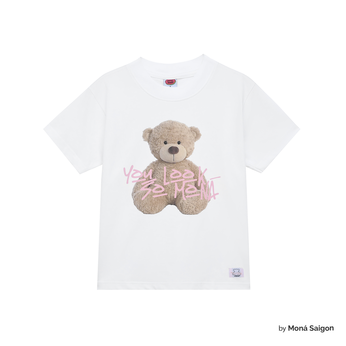 [VOUCHER 12%/149K] Áo thun baby tee MONÁ - DORA TRẮNG
