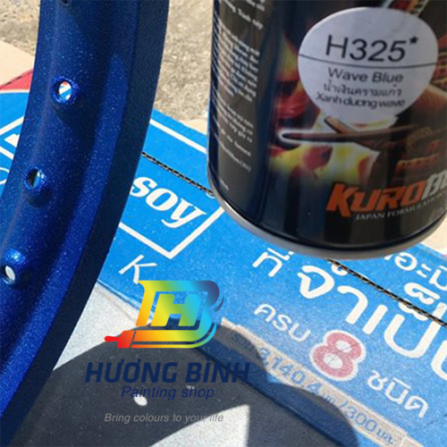 Sơn xịt Samurai màu Xanh Wave - H325 (400ml) (có khả năng kháng xăng A92, A95)