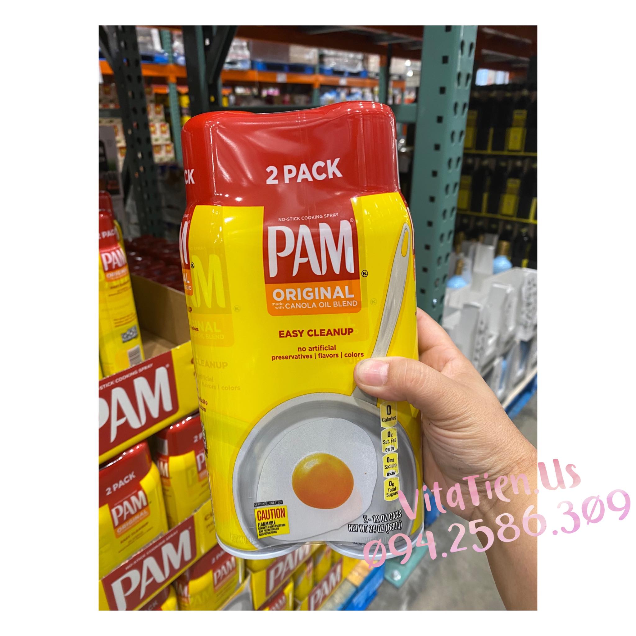 Dầu Ăn Kiêng Dạng Xịt Pam Original 12Oz ( Eatclean, Keto, Das, Gymer, ...)
