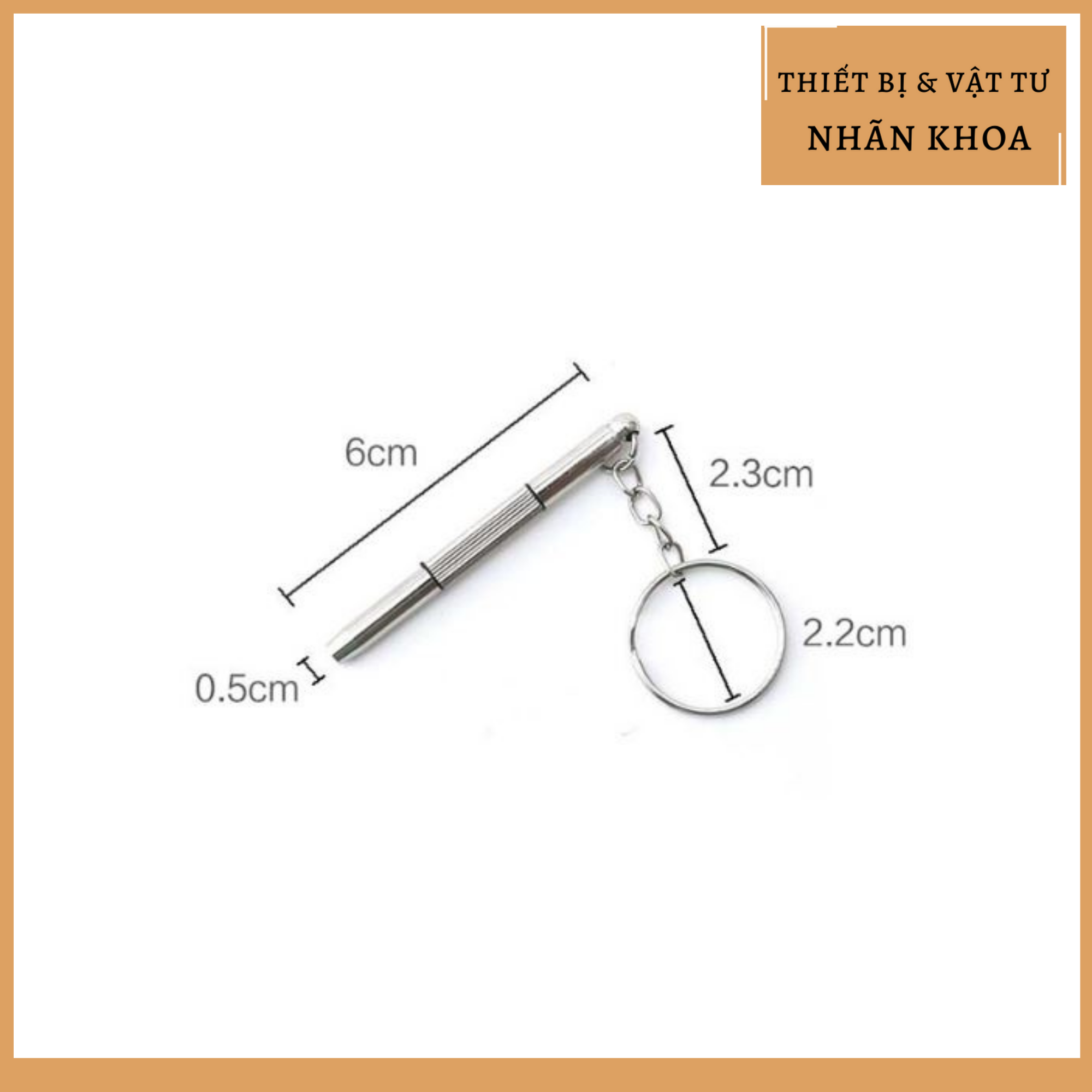 Móc khóa tuốc nơ vít mini 3in1 | Nhỏ gọn | 1 Chiếc