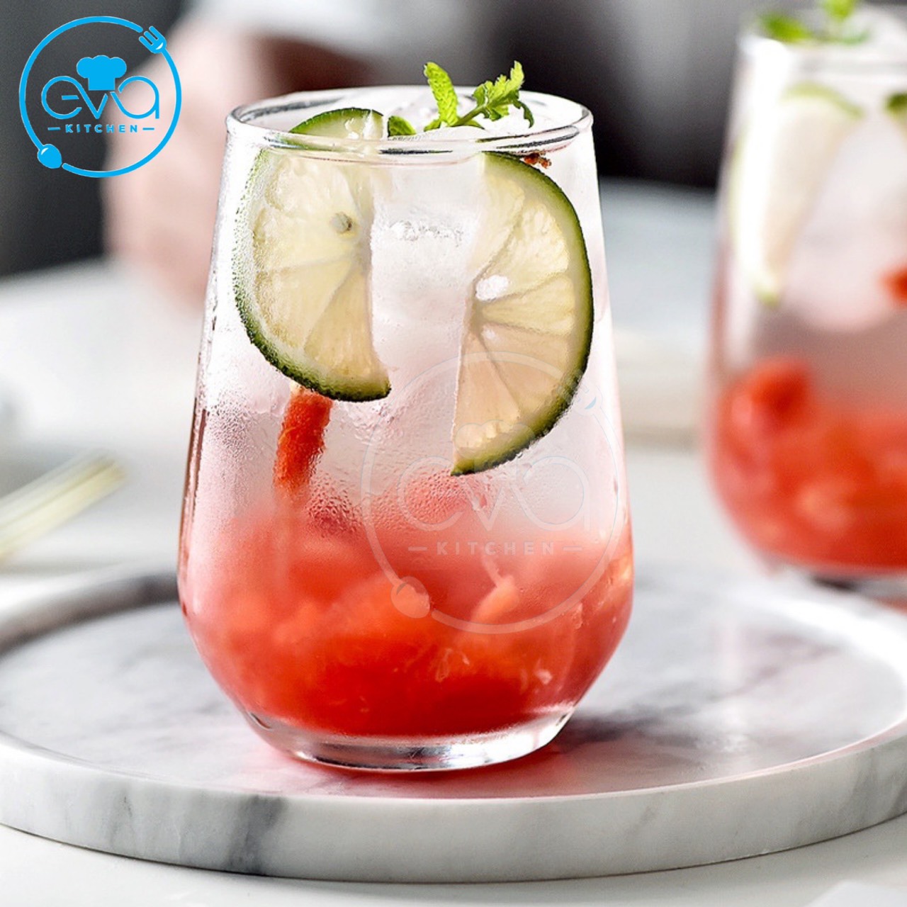 [HCM]Hộp 6 Ly Thuỷ Tinh Dáng Oval Lỡ Glass Mugs Short Oval Form 390 Ml Deli ES7018-1 M3015